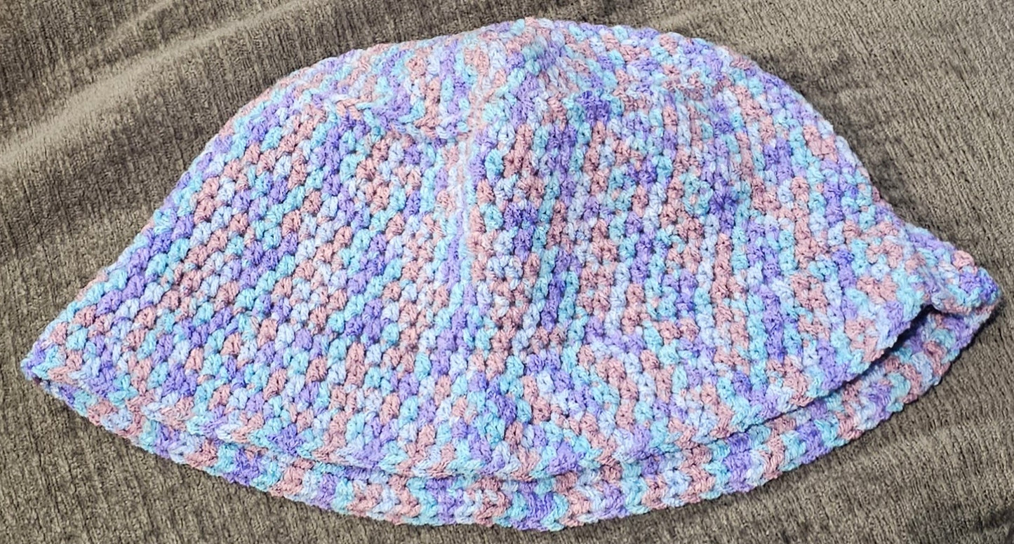 straight brim bucket hat