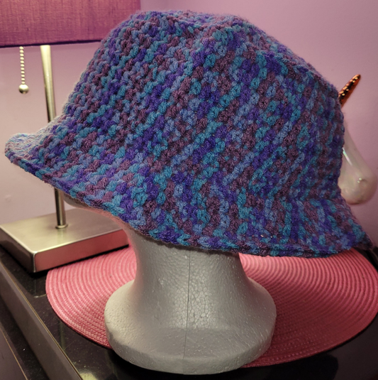 straight brim bucket hat